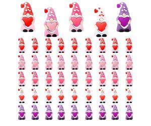 Figurines Naines 3D pour La Saint-Valentin - Ensemble De 25 Mini Ornements Nains | Décorations Mignonnes De GNOME Résine, Collection De Cadeaux Romantiques | Décor De Fête De La Saint-