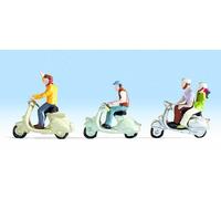 Figurines Noch H0 (15910): Conducteurs de Scooter
