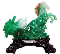 Figurines Ornements Chinois Statue de Richesse Prosperité Horse/Cabbage Sculpture Faire Une Fortune Decorat à collectionne