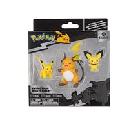 Figurines Pack Evolution Pikachu & Raichu & Pichu