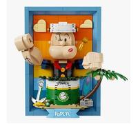PANTASY Popeye Ensemble de Blocs de Construction d'art 3D à Effet Exclusif - Scènes Uniques - Kit de Construction articulé articulé - Design créatif - Construire, créer, Jouer - Kit de Construction