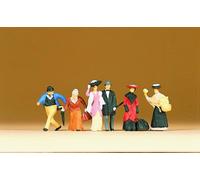 Figurines Passagers et passants en habits d'époque 1900