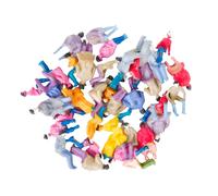 Figurines Peintes, 50 Pièces, 1/87 Train, Chemin De Fer, Personnes Assises, Hommes Et Femmes