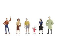 Figurines peintes - NOCH - Figurines N passants - 6 figurines - Modélisme ferroviaire - Multicolore