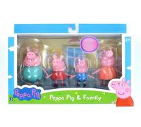 Figurines Peppa Pig 3" Peppa Et Sa Famille 4-Pack