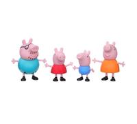Figurines Peppa Pig - Pack de 4 - Peppa, Maman Pig, Papa Pig et George - A partir de 3 ans