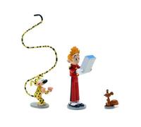Figurines - PIXI - Spirou et Mini Fantasio Spip & Marsupilami 6596 - Plomb - 5 8cm - Objets décoratifs