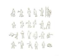 Figurines Plastic Model Railway 1:87 Échelle HO Figurines Plastic | 27 , ouvriers pour blancs, échelle 1:87, HO/OO gauge, plastique , peinture manuelle
