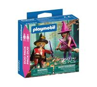 Figurines Playmobil 72023 Duo Sorcière et Sorcier 15 pièces Multicolore
