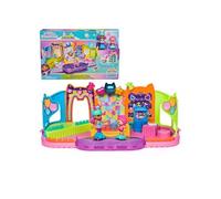 Gabby's Dollhouse Gabby et la Maison Magique - Gabby Dollhouse - Playset Roller Disco - Thème Fête - 2 Figurines Et 8 Accessoires - Dessin Animé Jouet Maison De Poupée - Jouet Enfant 3 Ans Et +