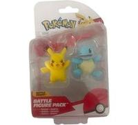 Figurines Pokémon Battle Figure Pack Pikachu et Carapuce Jazwares G