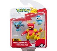 Figurines Pokémon de bataille Tiplouf, Feuforêve et Magmar G
