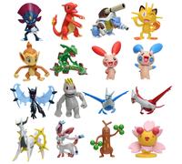 Figurines Pokemon jouets Anime Sylveon Rayquaza Arceus ailes d'aube Necrozma Figurine Plusle Minun Latias PVC modèle poupées cadeaux enfants Machop