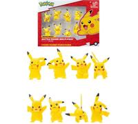 Bandai - Pokémon - 8 Figurines Battle - Pack de 8 Figurines Pikachu - JW2604