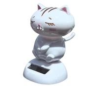 Figurines pour Tableau De Bord - Chat Dansant Solaire pour Ornements d'Intérieur de Voiture | Statuette Cartoon Cadeau Conduite Amis Road Trip Scooters Voiture Camion Bureau Anniversaire