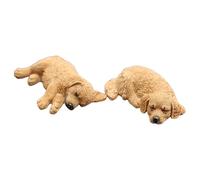 Figurines pour Tableau de Bord de Voiture | Décor Bureau Forme Chien Endormi - Ornement pour Console Centrale - Pour Conducteurs Collectionneurs Bureau Maison Road Trip Berlines Camions Bibliothèque T