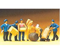 PREISER Personnel d'entrepôt avec outils et accessoires - HO 1/87 - PREISER 1001