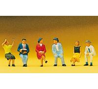 Figurines Preiser H0 (10021) : 6 Personnes Assises