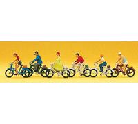 5 Cyclistes-HO-1/87-PREISER 10091