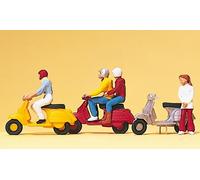 Figurines Preiser H0 (10128): Conducteur De Scooter Vespa