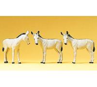 Figurines Preiser H0 (10151): 3 Âne