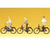 Cyclistes (x3) - PREISER 10336 - HO 1/87