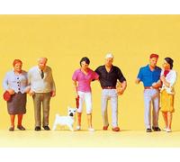 Figurines Preiser H0 (10527): 3 Couples Et Chien
