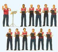 Figurines Preiser H0 (10599): Chœur Masculin, 12 Figurines