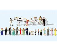 Figurines Preiser H0 (13011): Société De Mariage Avec Calèche - 21 Figurines