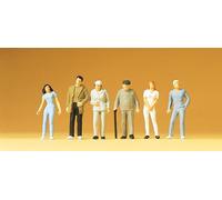 Figurines Preiser H0 (14002): 6 Spectateurs, Debout
