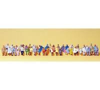 Figurines Preiser H0 (14416): 48 Personnes, Assises
