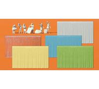 6 personnages à peindre + 16 rideaux-HO-1/87-PREISER 16360