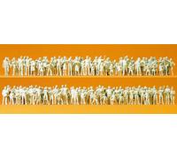 Figurines Preiser H0 Non Peintes 16343: Passants, Spectateurs - 130 Figurines