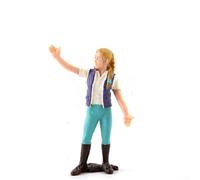 Figurines réalistes de berger et d'agriculteur pour modélisme qui entraîne des personnes peintes en PVC pour améliorer l'attrait visuel (ZQ372)