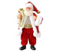 Figurines Santa,Sculpture de Noël 20 cm | Décoration de Table Saint Nicolas Tenant des Instruments - pour Mur Arbre Étagère Fenêtre Intérieur Jardin Bureau Décoration