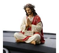 Figurines, Sculpture Religieuse spirituelle, Statue de Jésus dessinée à la Main - pour Bureau, Table, Salle de Bain, étagère, cheminée, Appartement, Vacances, Anniversaire