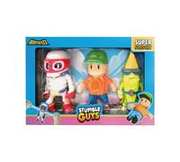 Figurines Silverlit Monster Flex Stumble Guys SIT54097, 3-Pack extensibles 12 cm, multicolore