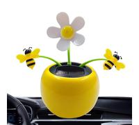 Figurines solaires dansantes - Décoration de voiture en forme de et à énergie solaire | Mini figurine réutilisable en forme de pot avec design oscillant automatique pour table, véranda