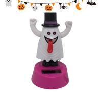 Figurines solaires d'Halloween - dansants à énergie solaire avec tête secouante | Décorations de voiture d'Halloween, décorations de voiture, de tableau de bord
