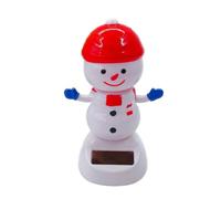 Figurines solaires pour tableau de bord - Père Noël festif | Poupée dansante festive pour véhicule, plan de travail, chambre à coucher, bureau, fête de vacances, V