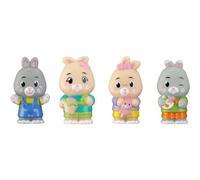 Figurines Sophie la Girafe Klorofil Famille Lapin x4