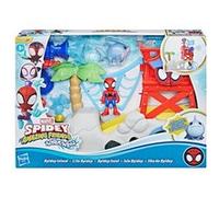 Marvel Spidey et Ses Amis Extraordinaires Water-Webs L'île Spidey, Coffret Spider-Man, Rouge/Bleu