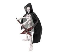 Figurines squelettes - Figurine d'action en forme de tête de mort, petite figurine squelette articulée multi-articulations | Sculpture articulée avec outil de combat Jeu de montage pour collectionneur