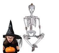 Figurines Squelettes - Os humains réalistes, Articulations mobiles détaillées | Accessoires d'Halloween pour décor de cercueil, Ambiance effrayante, Décoration macabre pour fête des fantômes et événem