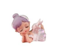 Figurines - Statue d'ange ballerine en résine - Cygne blanc - Décoration de bureau - Figurine de ballerine - Adorable tableau de bord (style A)