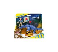 Fisher-Price Coffret Imaginext Stégosaure mobile & Dr Grant, disque d'activation, 3-8 ans