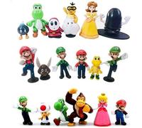 Figurines - Super Mario - Lot de 18 pièces - PVC - Décoratif - 3 à 7 cm