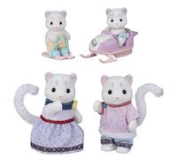 Sylvanian Families - La Famille Panthère des neiges - Set 4 Figurines - Plongez dans l'univers de la Famille Sylvanian - Figurines Animaux Miniatures - Jouet Enfant 3 Ans et + - 5814