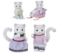 Figurines Sylvanian Families La famille Panthère des neiges Multicolore C