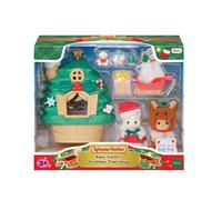 Sylvanian Families - La Maison du Père Noël - Set 2 Figurines et 11 Accessoires - Plongez dans l'univers de la Famille Sylvanian - Jouet Enfant 3 Ans et + - 5822